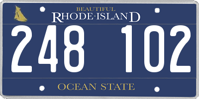 RI license plate 248102