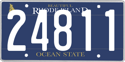 RI license plate 24811