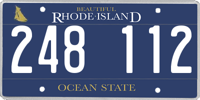 RI license plate 248112