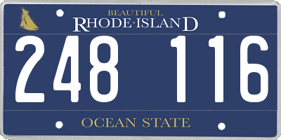 RI license plate 248116
