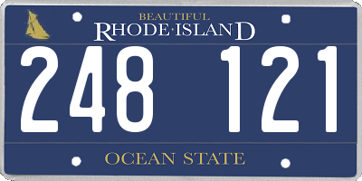 RI license plate 248121