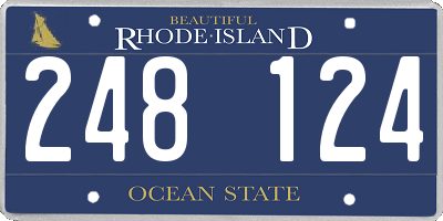 RI license plate 248124