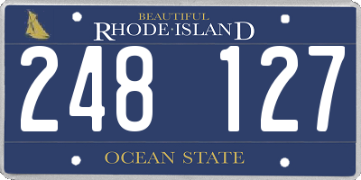 RI license plate 248127