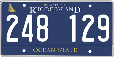 RI license plate 248129