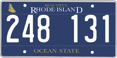 RI license plate 248131