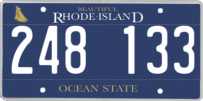 RI license plate 248133