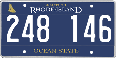 RI license plate 248146