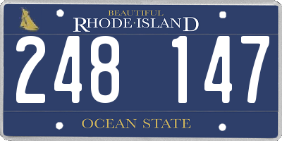 RI license plate 248147