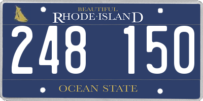 RI license plate 248150