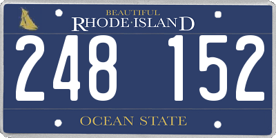 RI license plate 248152