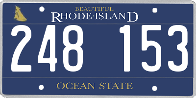 RI license plate 248153