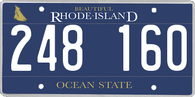 RI license plate 248160