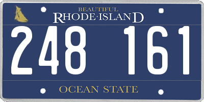 RI license plate 248161