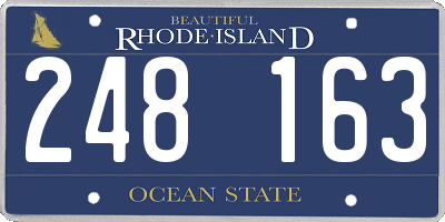 RI license plate 248163