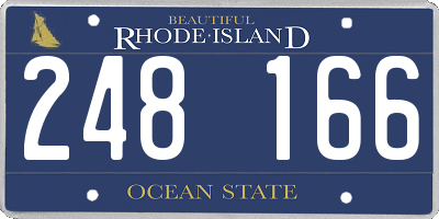 RI license plate 248166