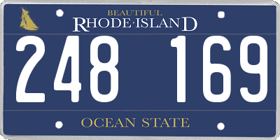 RI license plate 248169