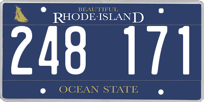 RI license plate 248171
