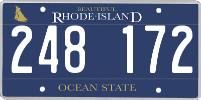 RI license plate 248172