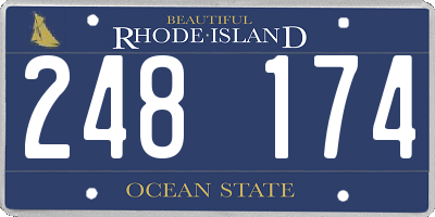 RI license plate 248174