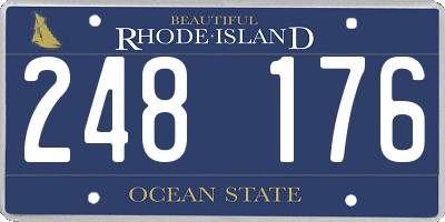 RI license plate 248176
