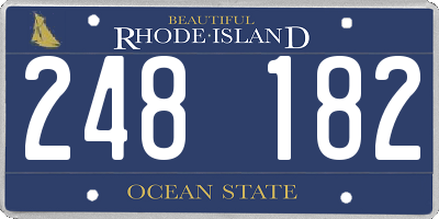 RI license plate 248182