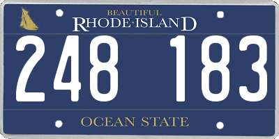 RI license plate 248183