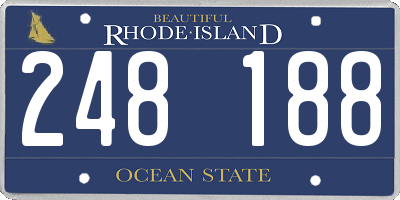 RI license plate 248188