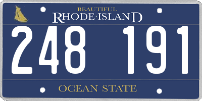 RI license plate 248191