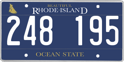 RI license plate 248195