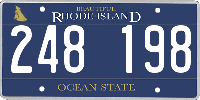 RI license plate 248198