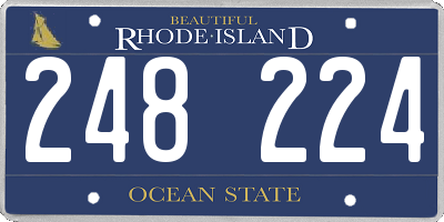 RI license plate 248224