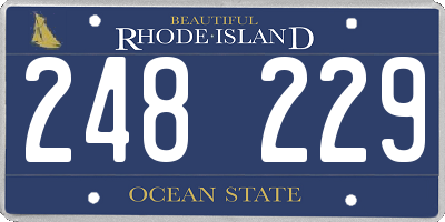 RI license plate 248229