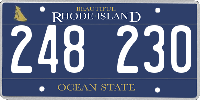 RI license plate 248230