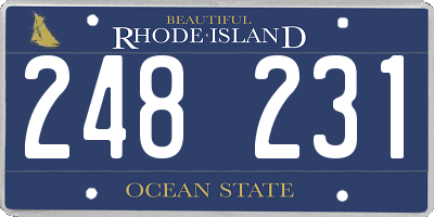 RI license plate 248231