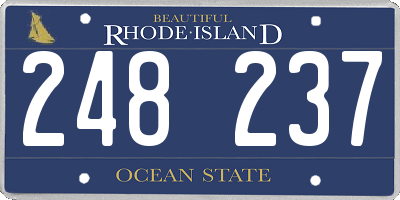 RI license plate 248237