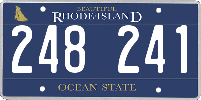 RI license plate 248241