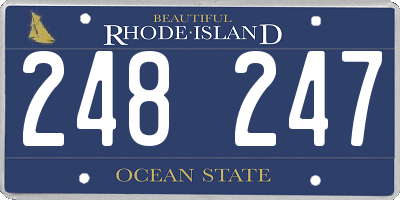 RI license plate 248247