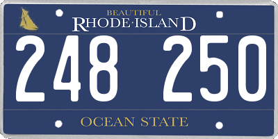 RI license plate 248250
