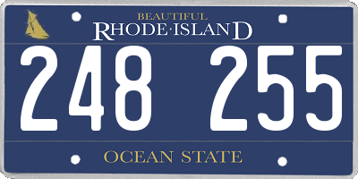 RI license plate 248255