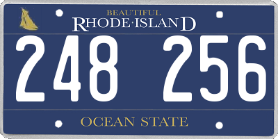 RI license plate 248256