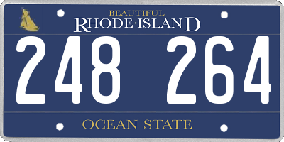 RI license plate 248264