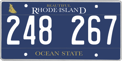 RI license plate 248267