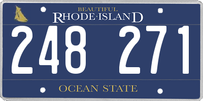RI license plate 248271