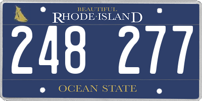 RI license plate 248277