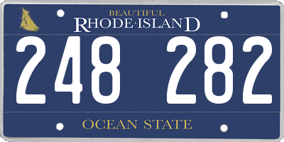RI license plate 248282
