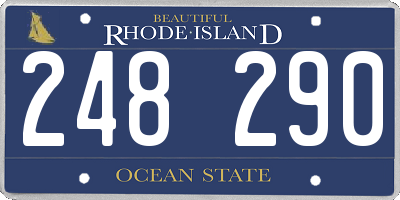 RI license plate 248290