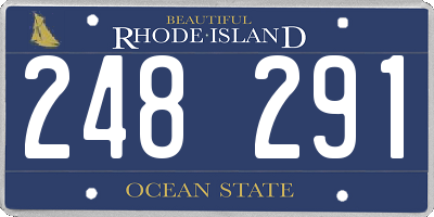 RI license plate 248291