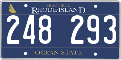 RI license plate 248293