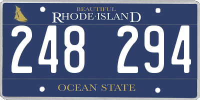 RI license plate 248294