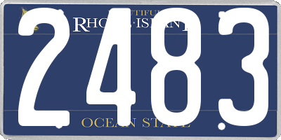 RI license plate 2483